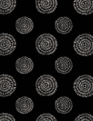 Sandraker Wallpaper by Susan Hable Swatch, Black