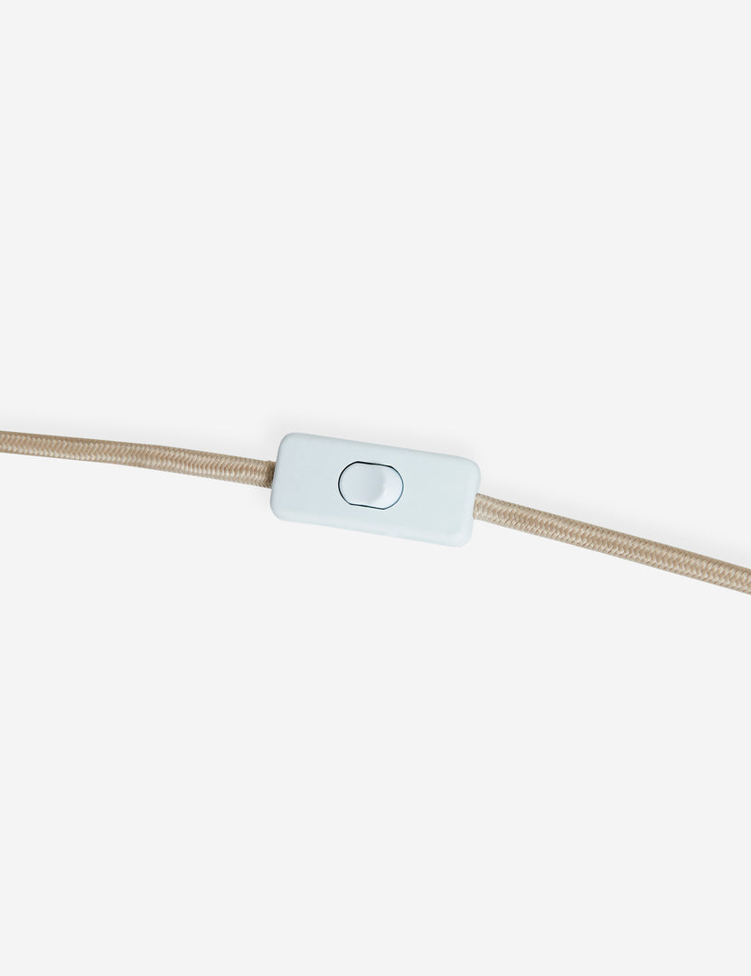 #color::ivory | Cord of the Wrinkle ceramic table lamp by Sarah Sherman Samuel.