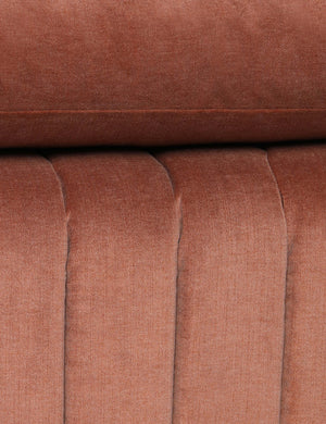 Close up of the Yucca relaxed profile wide arm sofa by Carly Cushnie.
