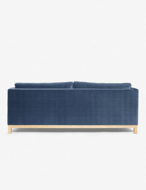 Back of the Harbor Blue Velvet Hollingworth Sofa