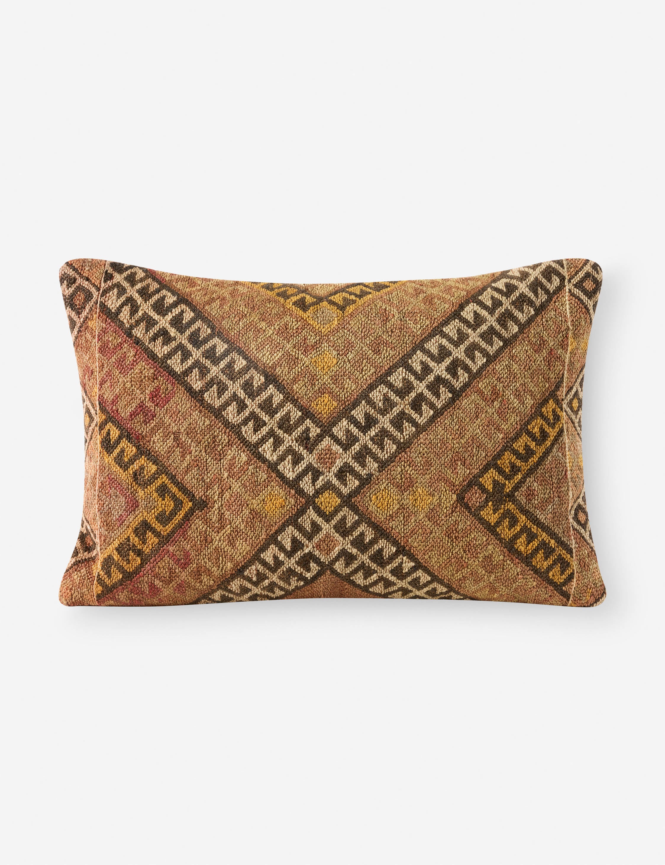 Vintage Lumbar Pillow No. 321, 16" x 26"