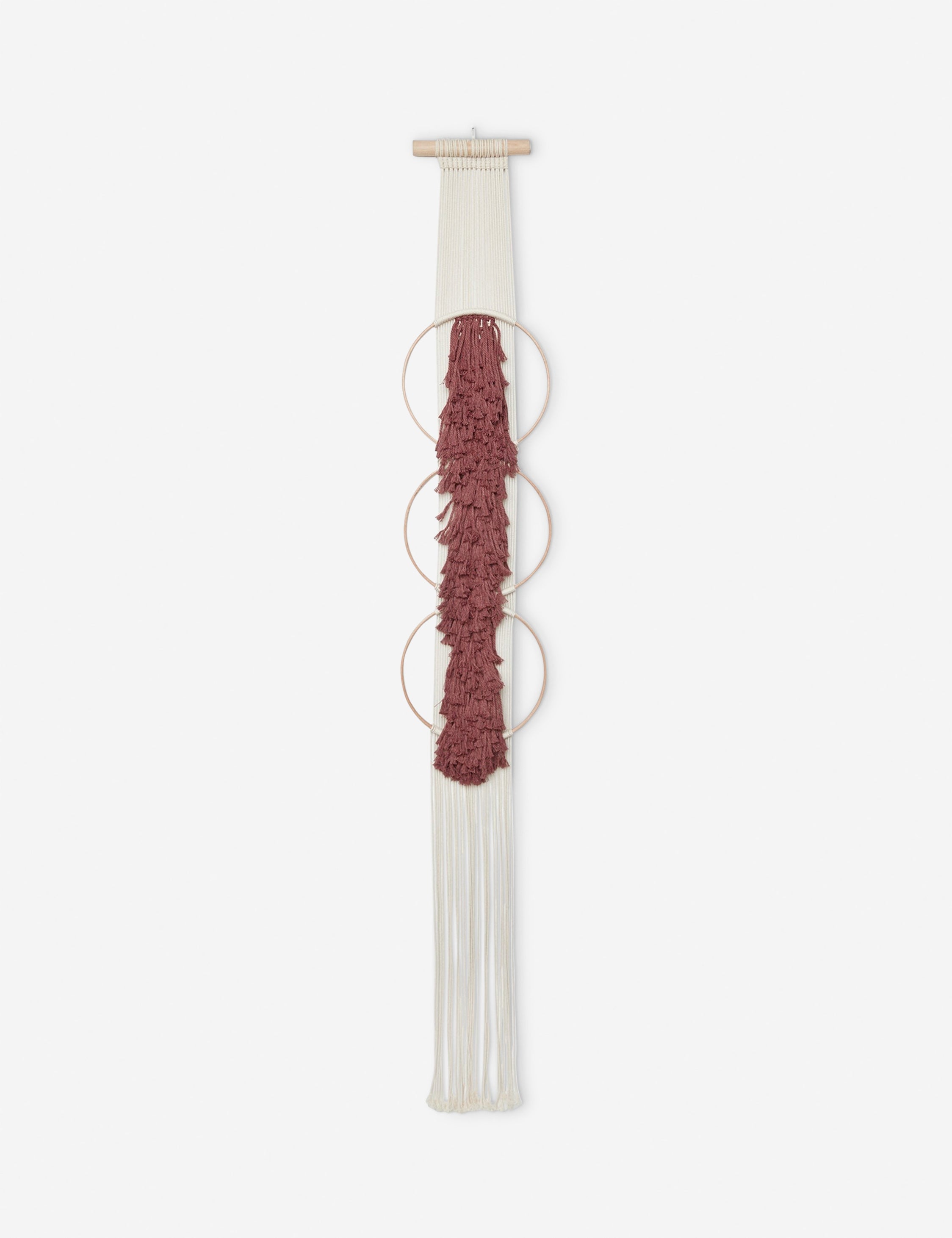 #color::brick | Studio Nom Lwazi brick red woven Wall Hanging by nom