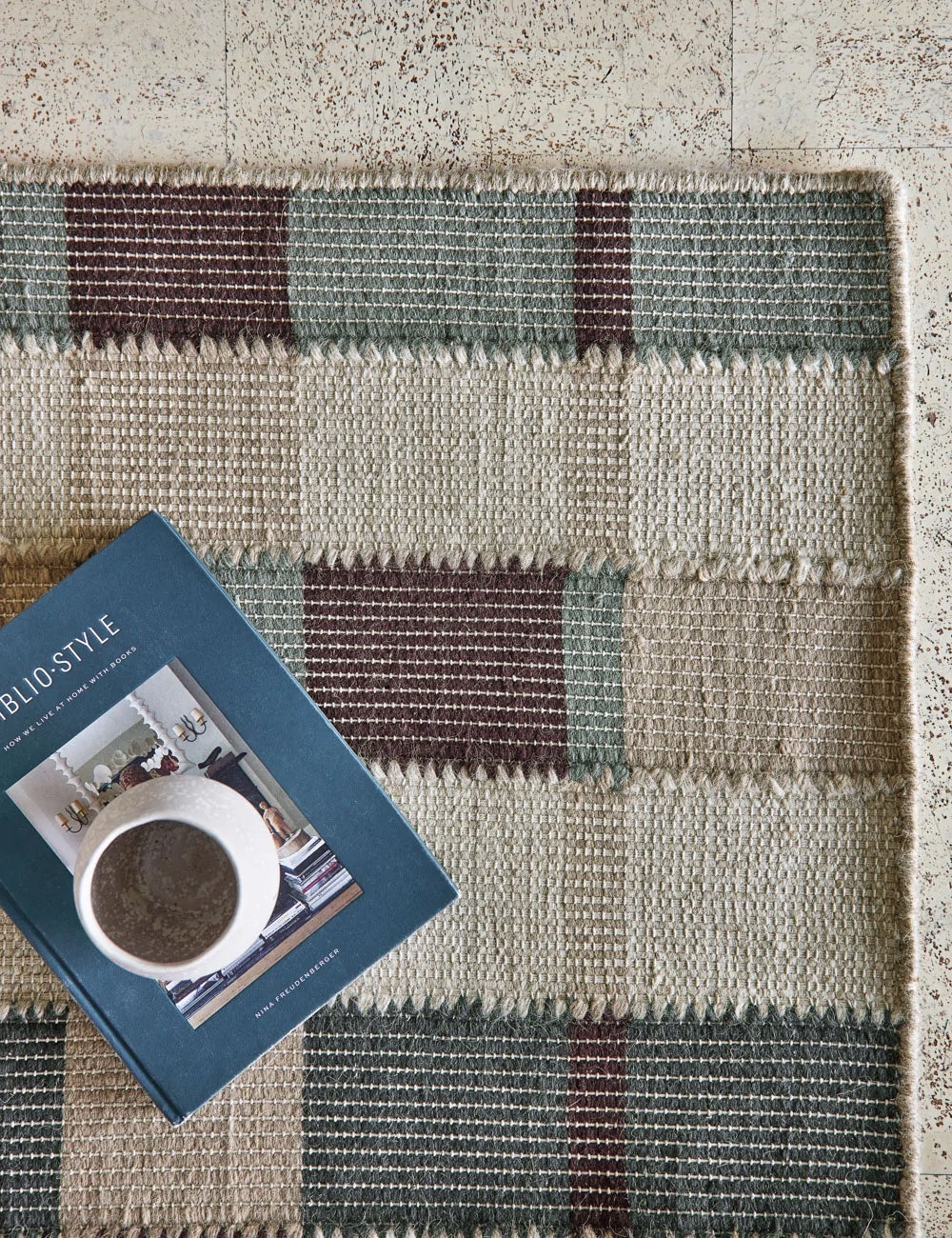 Marli Flatweave Wool Rug Swatch by Nina Freudenberger