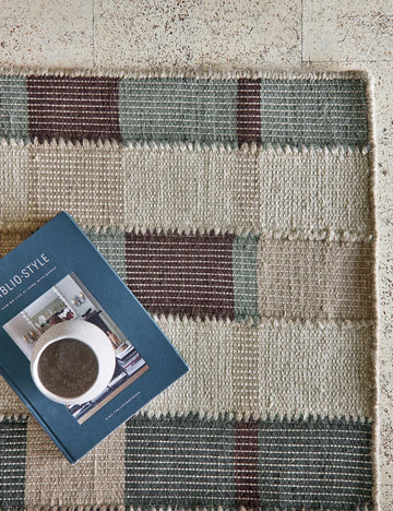 Marli Flatweave Wool Rug Swatch by Nina Freudenberger