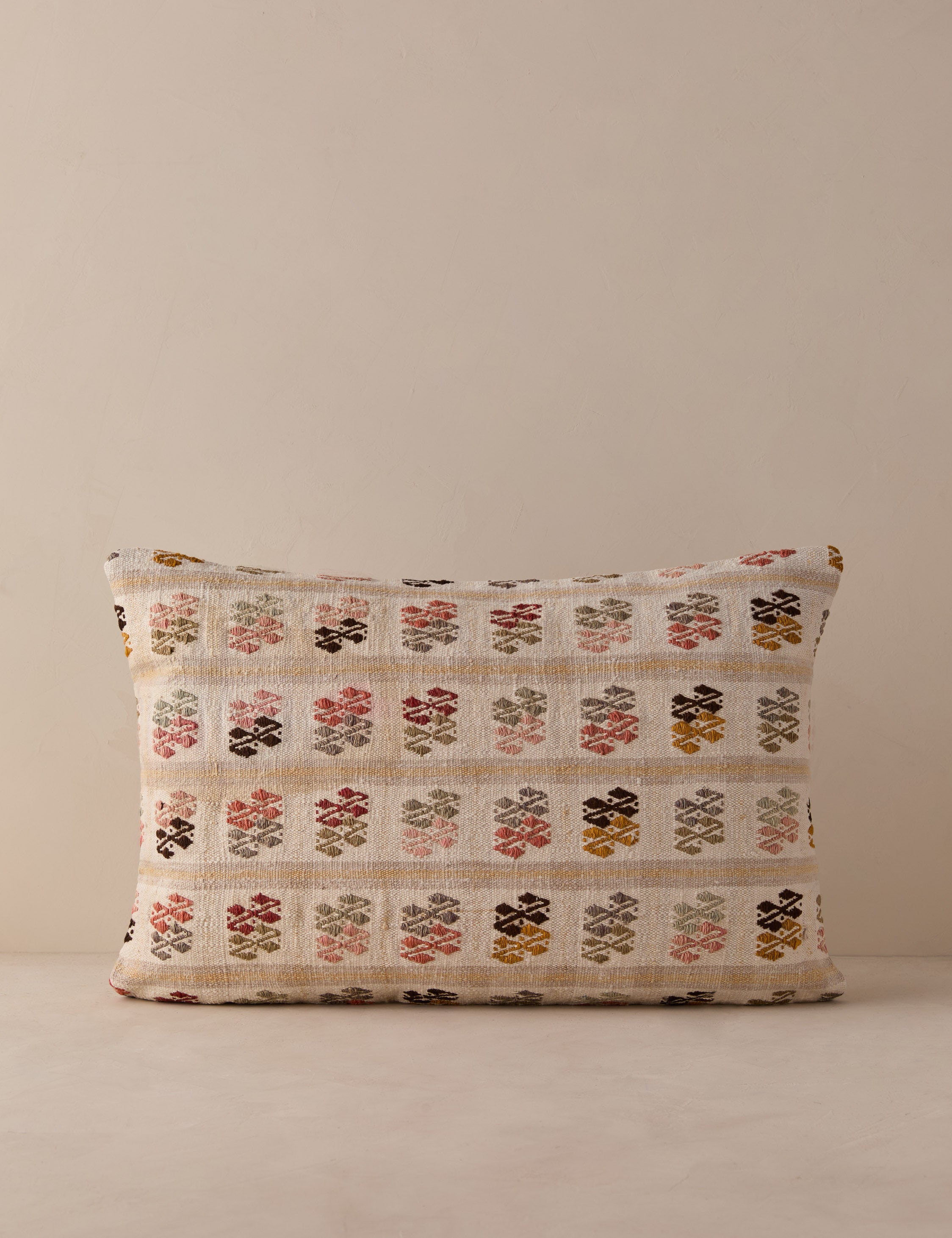 Vintage Lumbar Pillow No. 354, 16" x 24"