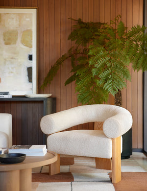 Open Box: Celeste Accent Chair, Cream