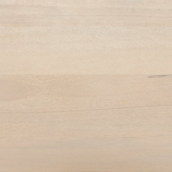 #color::natural | Detailed view of the natural mango wood on the Philene sideboard with cane doors