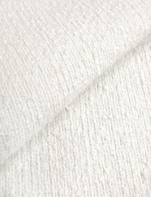 The white boucle fabric