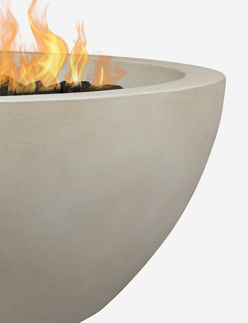#color::fog #size::38- #configuration::natural-gas | Side of the Benno fog round fire bowl