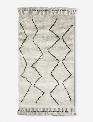 The three by five feet size of the Leila Moroccan Shag Rug
