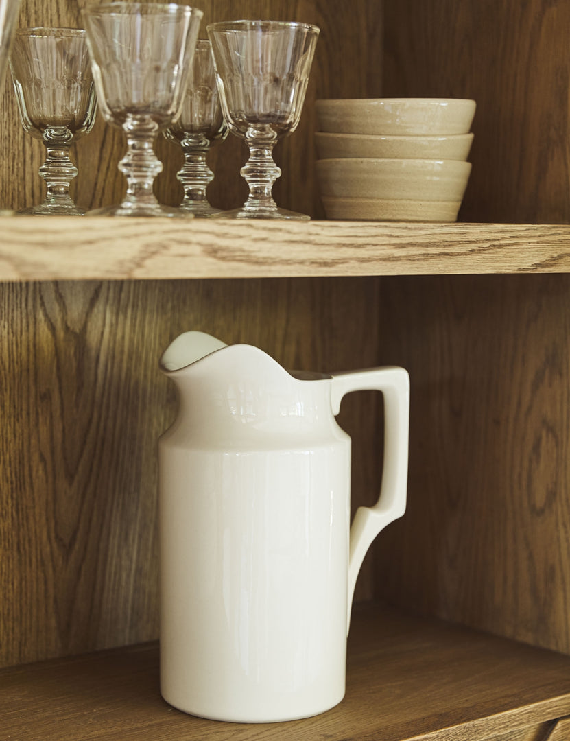 Stoneware Still Life Pitcher