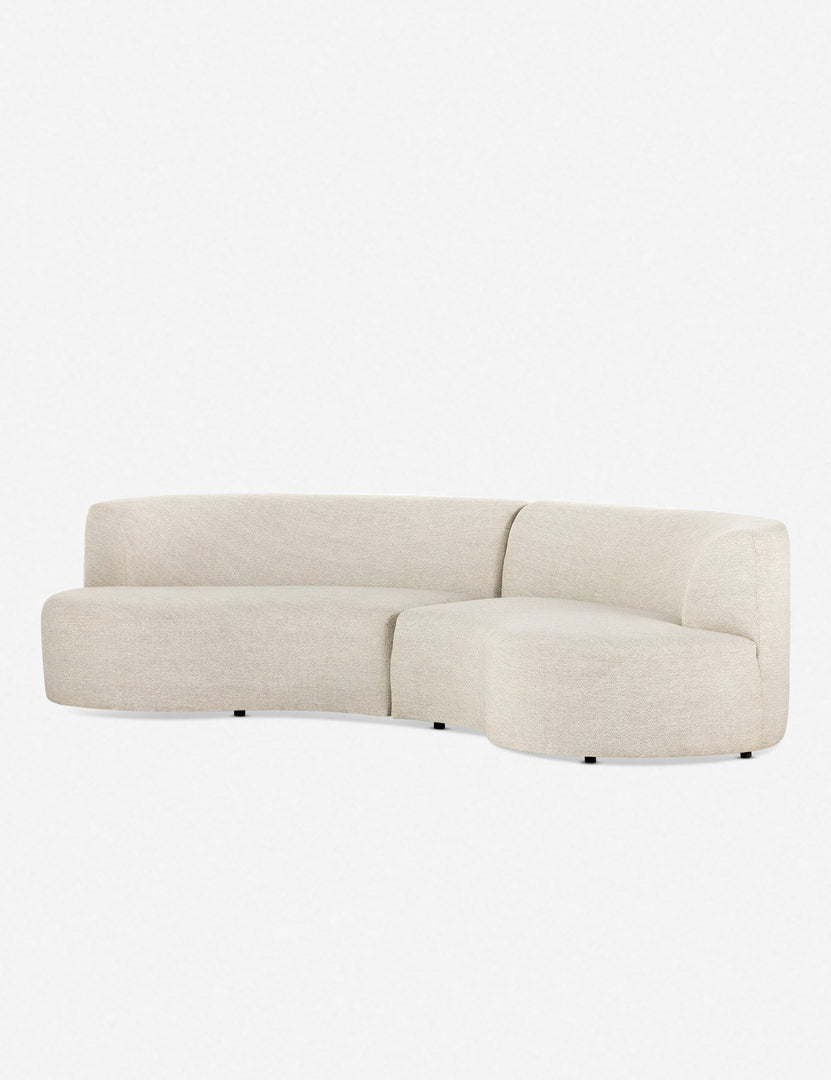 Diaz Indoor / Outdoor Curved Sectional Sofa