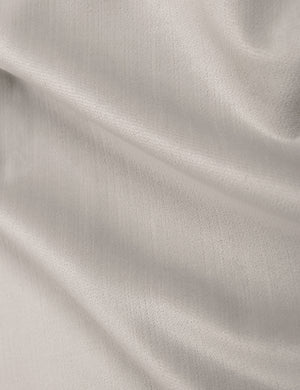 Detailed shot of the ivory velvet on the Adara ivory velvet upholstered bed.