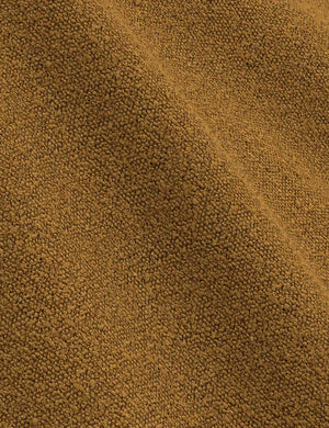 The ochre boucle fabric