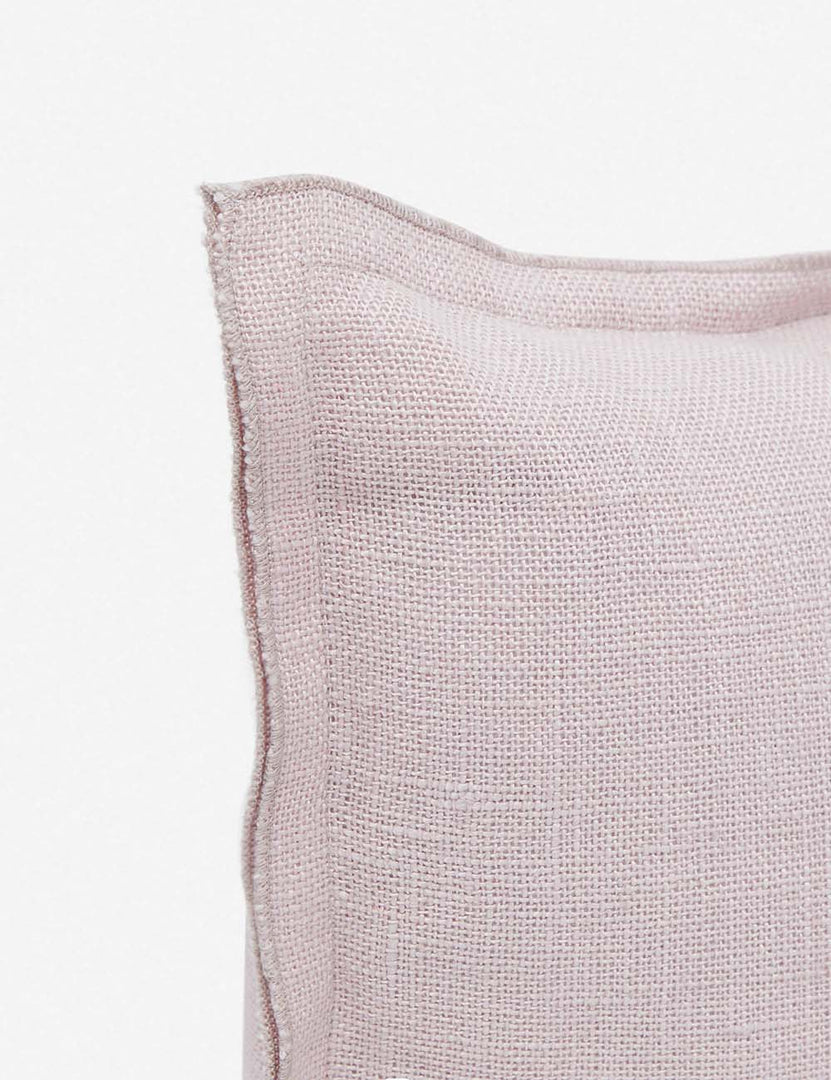 #color::greige #style::lumbar | Corner of the arlo Greige lumbar pillow