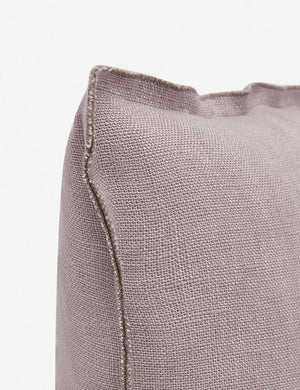 Corner of the arlo Dark Natural square pillow