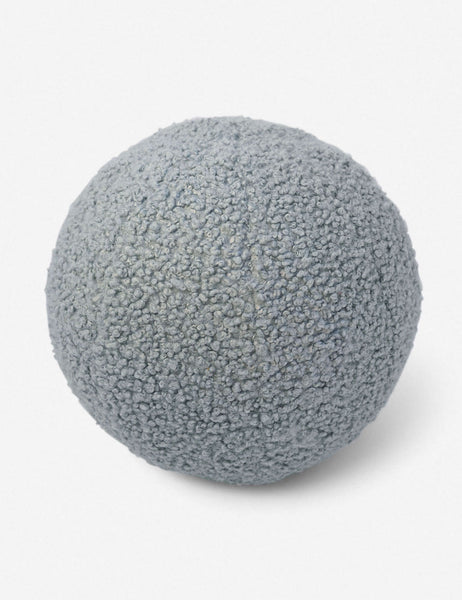 #color::canyon-blue | Canyon blue Bouclé Ball Pillow by Sarah Sherman Samuel