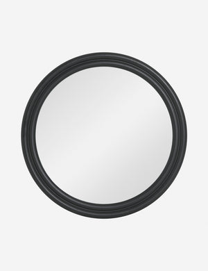 Bourdon Double-Framed Black Round Mirror