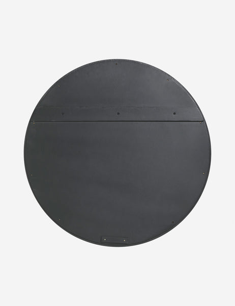 #color::black | Back of the Bourdon Double-Framed Black Round Mirror
