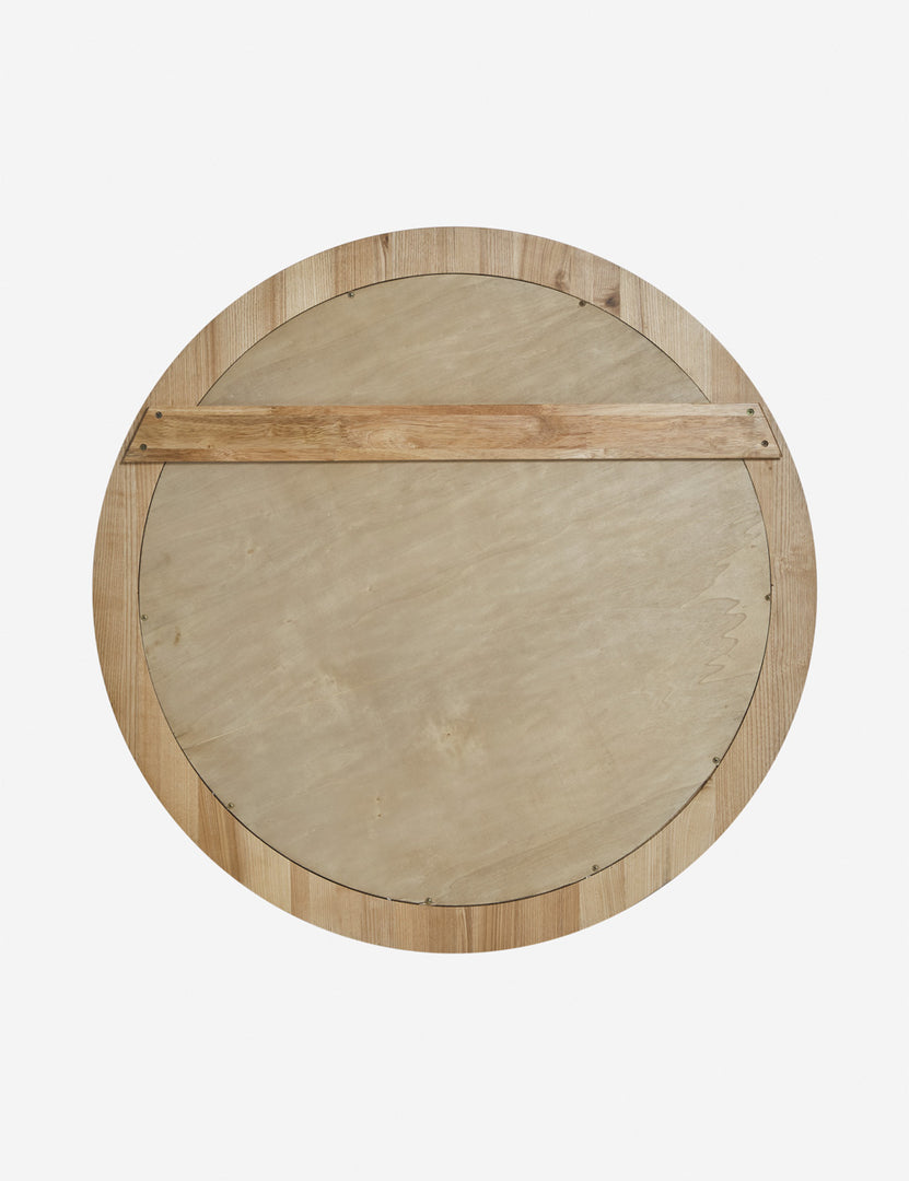 #color::natural | Back of the Bourdon Double-Framed Natural Round Mirror