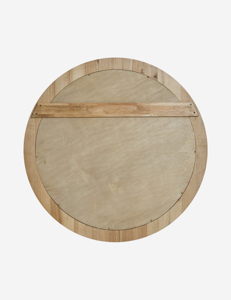 #color::natural | Back of the Bourdon Double-Framed Natural Round Mirror
