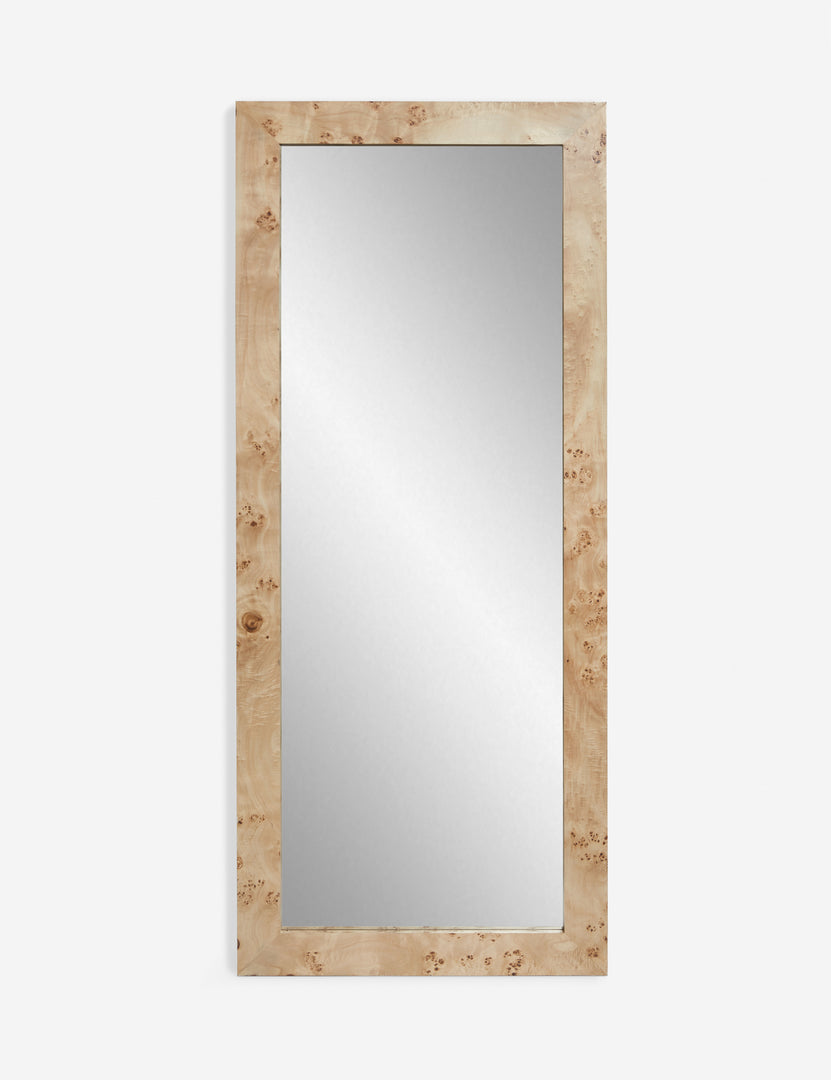 | Bree Burl Wood Rectangular Floor Mirror