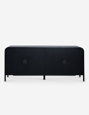 Back of the Brooke black solid oak sideboard