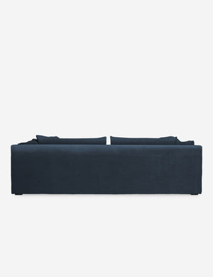 Back of the Cashel Blue Velvet Sofa