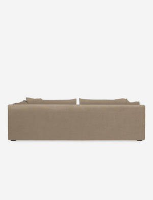 Back of the Cashel Oatmeal Velvet Sofa