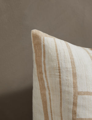 Chute Silk Pillow, Natural by Hadiya Williams