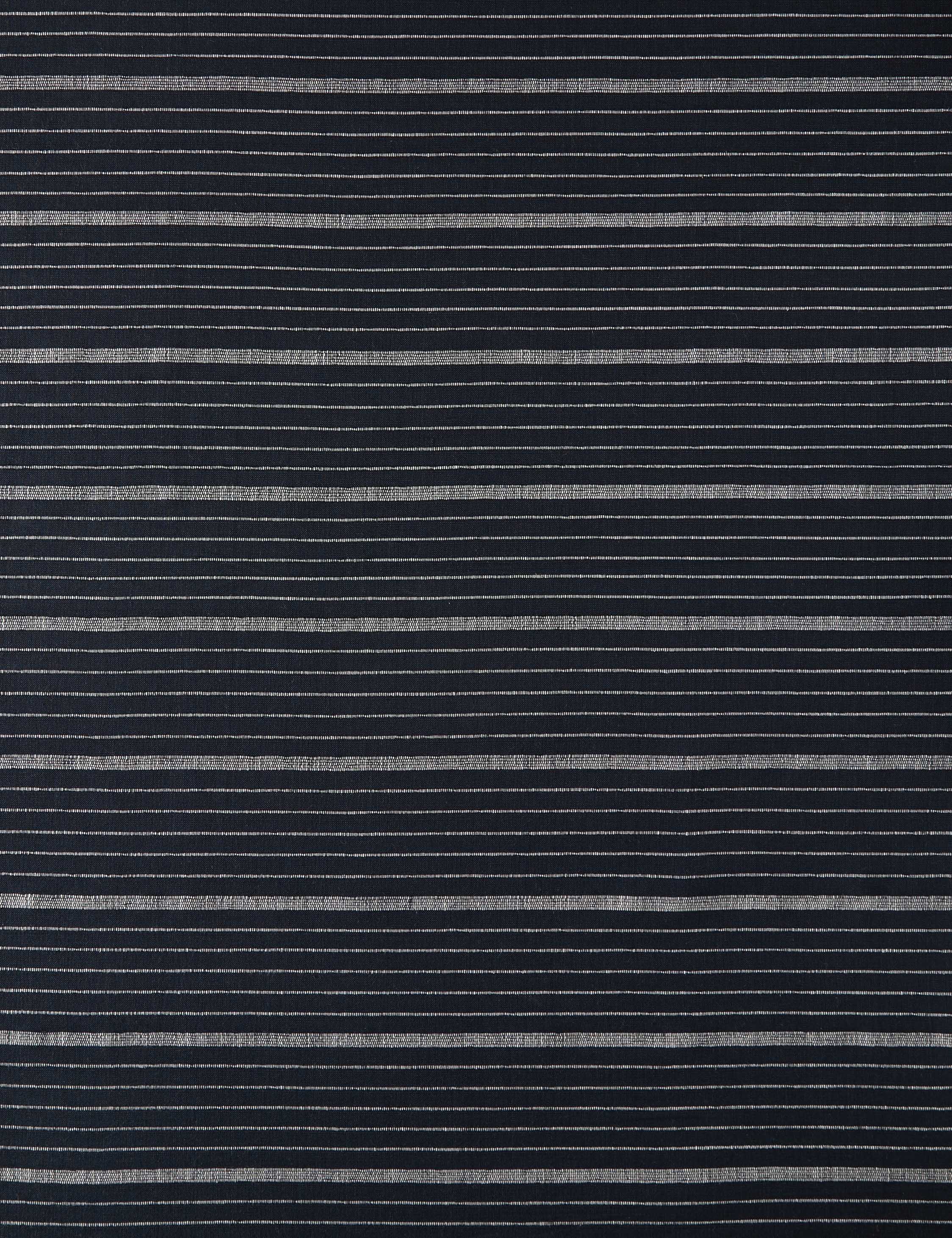 Cusco Stripe Fabric Swatch, Black by Kufri