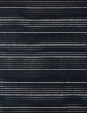 Cusco Stripe Fabric Swatch, Black by Kufri