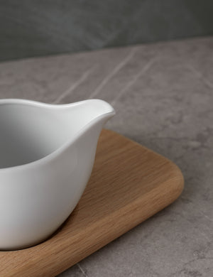 Dine Sauce Boat + Oak Stand by LSA International