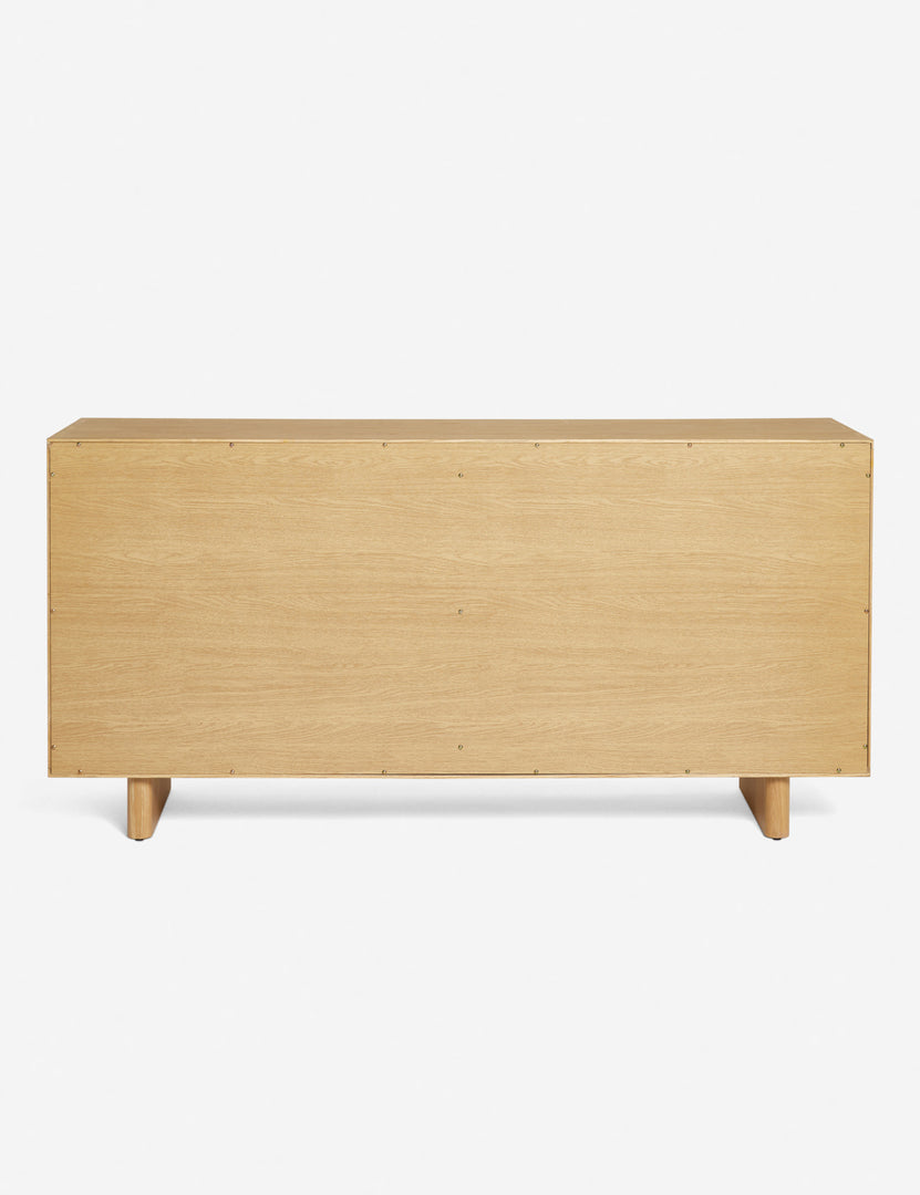 | Back of the Hillard 6-drawer dresser