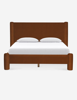 Cognac Velvet Hyvaa Bed by Sarah Sherman Samuel