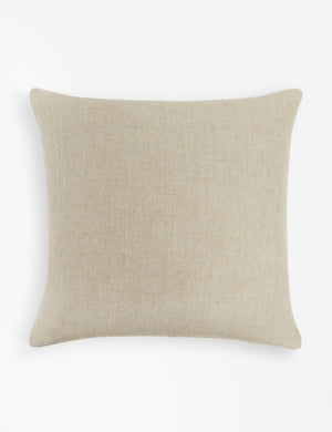 Rear view of the Ixora square pillow with ornate floral pattern