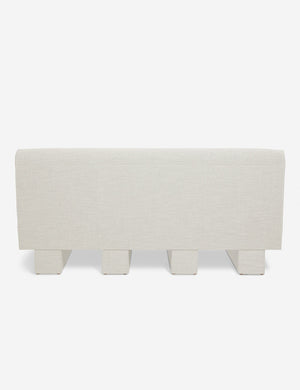 Back of the Lena Natural Linen armless sofa