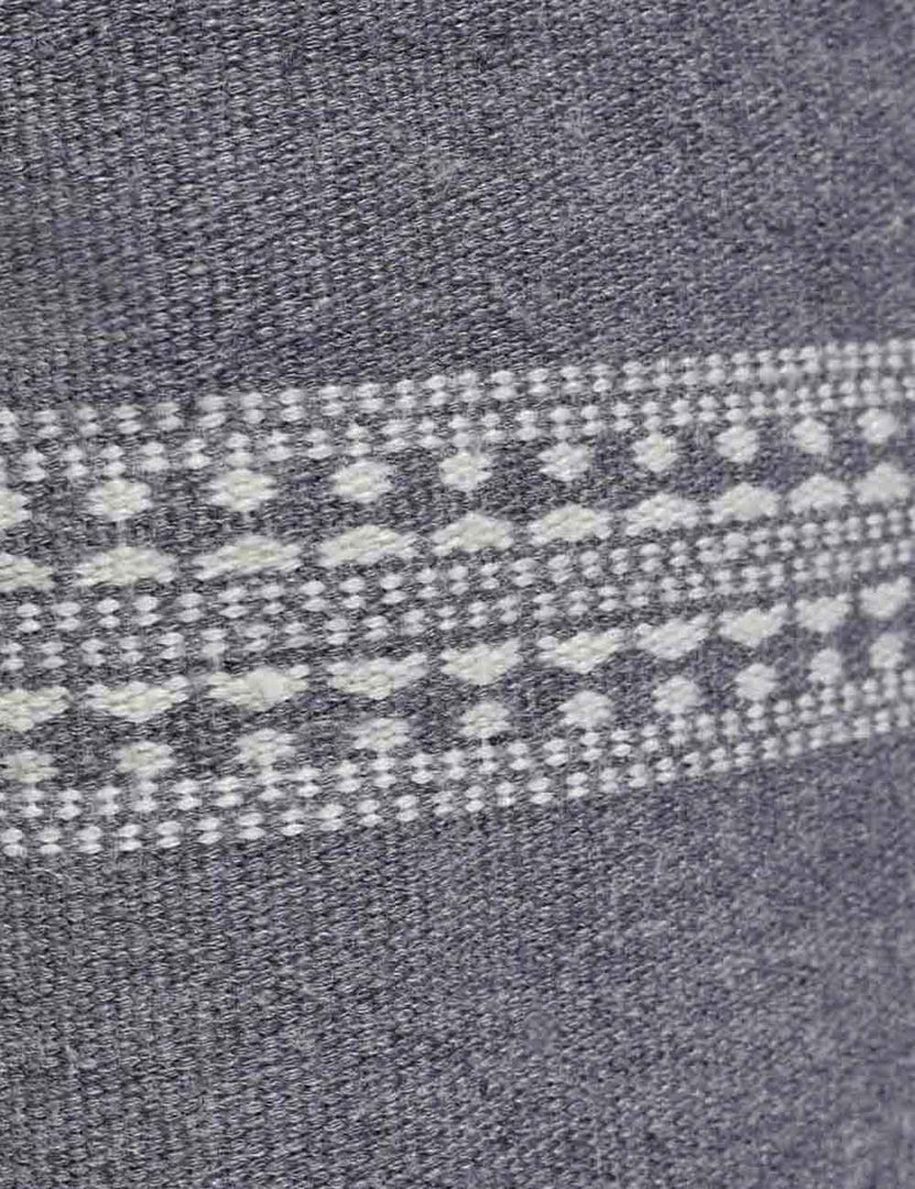 #color::agate #style::square | White traditional design on the Marchesa agate gray indoor and outdoor pillow