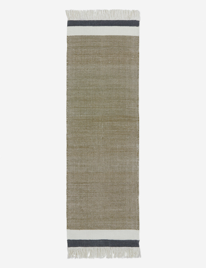 #size::2-6--x-8- #color::moss | The Rory rug in its runner size