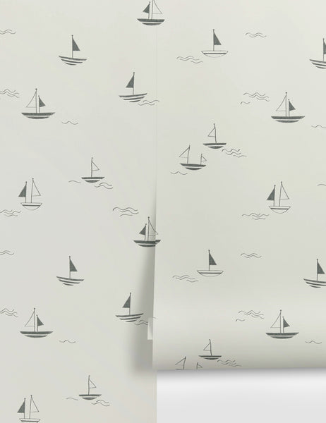 Sailboat Wallpaper by Rylee + Cru