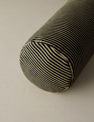 Striped Velvet Long Bolster Pillow by Sarah Sherman Samuel