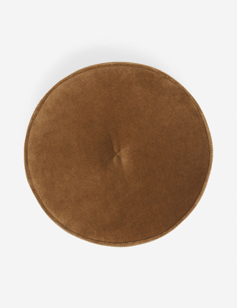 #color::amber | Velvet Disc amber Pillow by Sarah Sherman Samuel