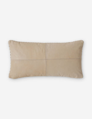 Reverse side of the victor natural lumbar throw pillow