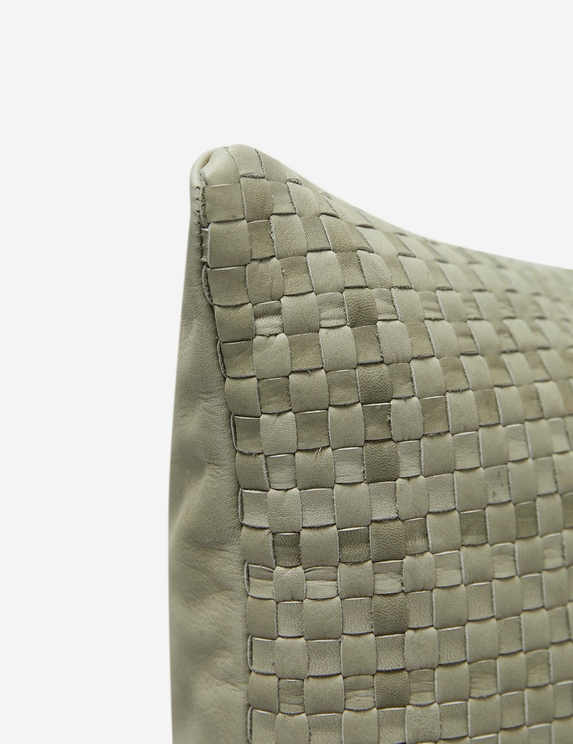 #color::mint-green  #style::square | Corner of the victor mint green square throw pillow