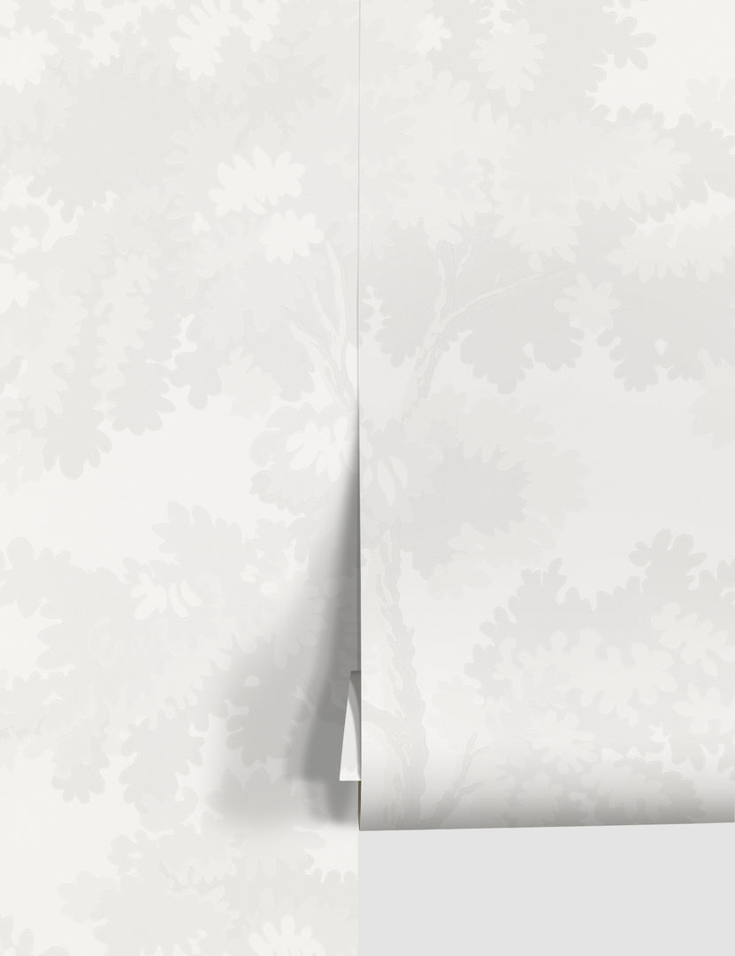 #color::white | Scalamandre botanical inspired white raphael wallpaper 