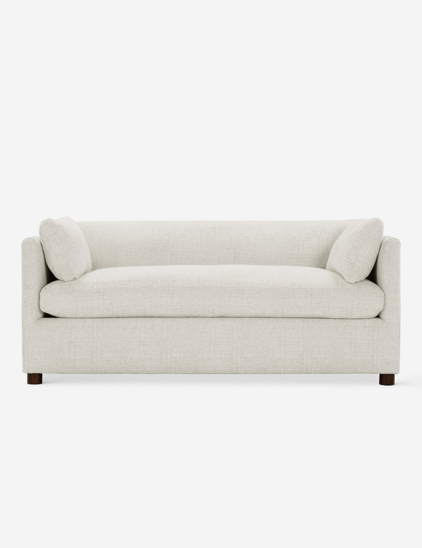 #color::white-performance-linen #size::queen | Lotte White Performance Linen queen-sized sleeper sofa