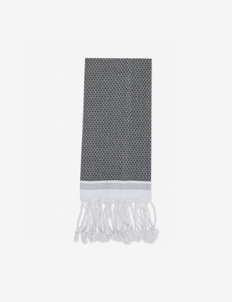 #color::gray | Mediterranean Turkish Cotton gray Guest Towel by Coyuchi with tasseled ends