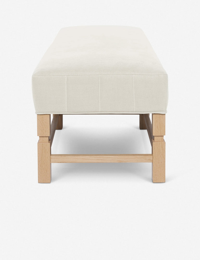 #color::natural | Side of the Ambleside Natural linen bench