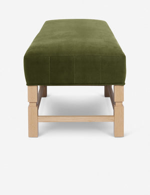 Side of the Ambleside Jade green velvet bench