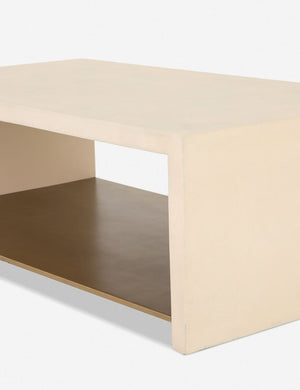Close up angled view of the Aprilette Coffee Table